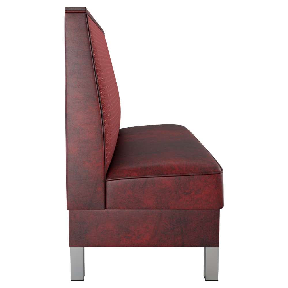 Metal booth seating